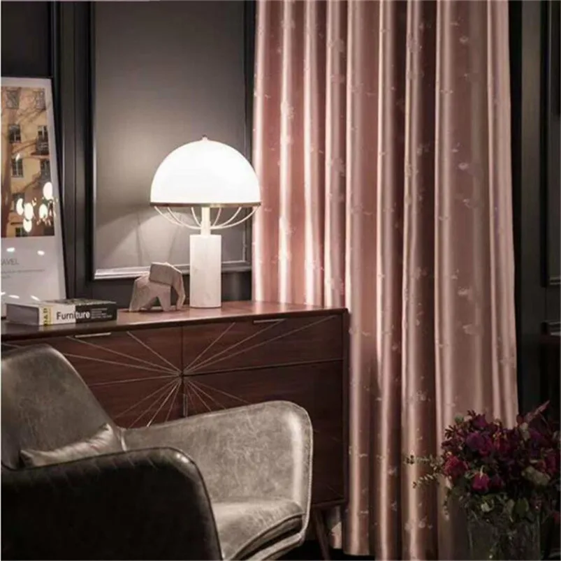 

Плотные занавески из полиэстера для спальни 1 шт., занавески из мягкой ткани для гостиной, розовые, желтые, домашний декор