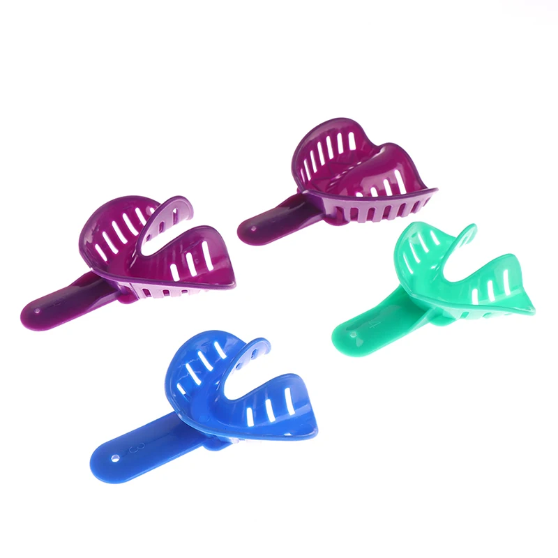 

12pcs/set Teeth Holder Trays Plastic Dental Impression Trays Central Supply Durable Dental Care Teeth Holder For Dental Tools