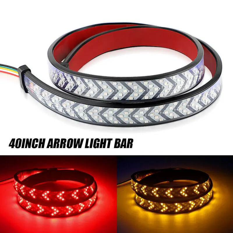 

1/1.5 Meter Truck Tailgate LED Strip DRL Running Light Car LED Pickup Arrow Brake Turn Signal 12V Car-Styling Flexible Universal