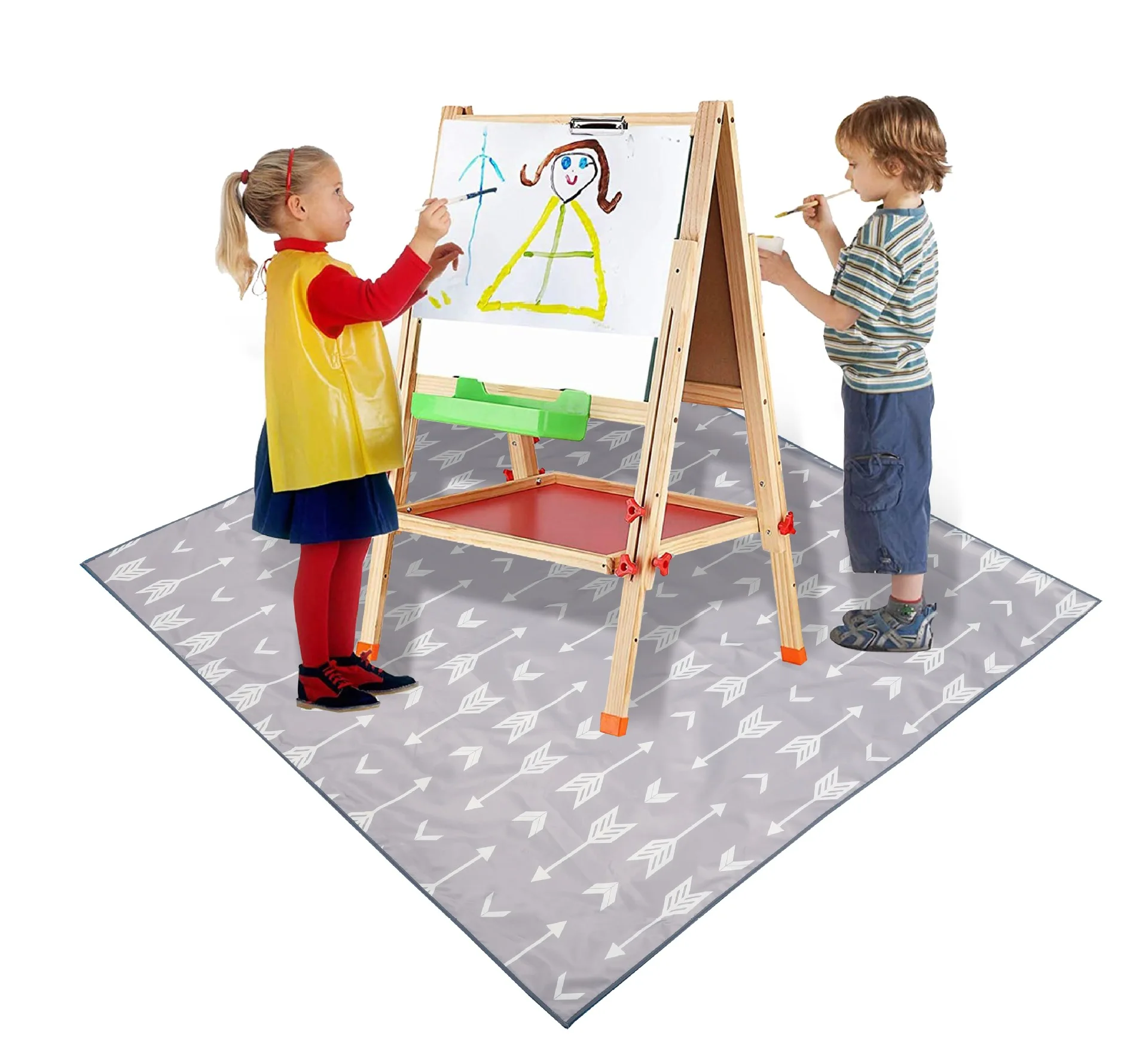 

children's high chair mat non-slip floor mat game mat picnic mat table cloth anti-dirty waterproof chair mat can be re
