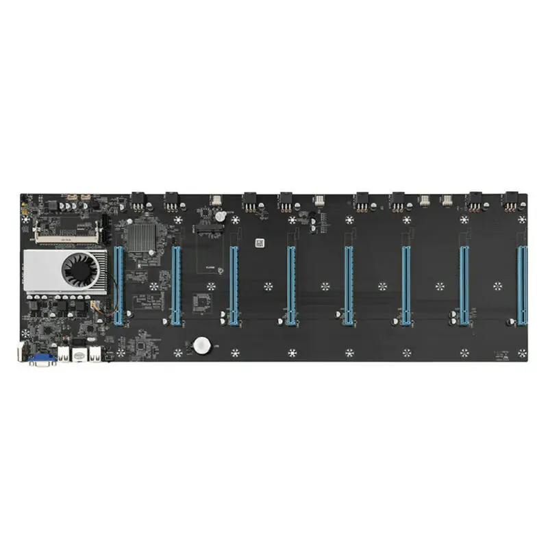 BTC-S37 ETC майнинговая материнская плата 8 gpus pcie графическая карта с процессором DDR3 VGA