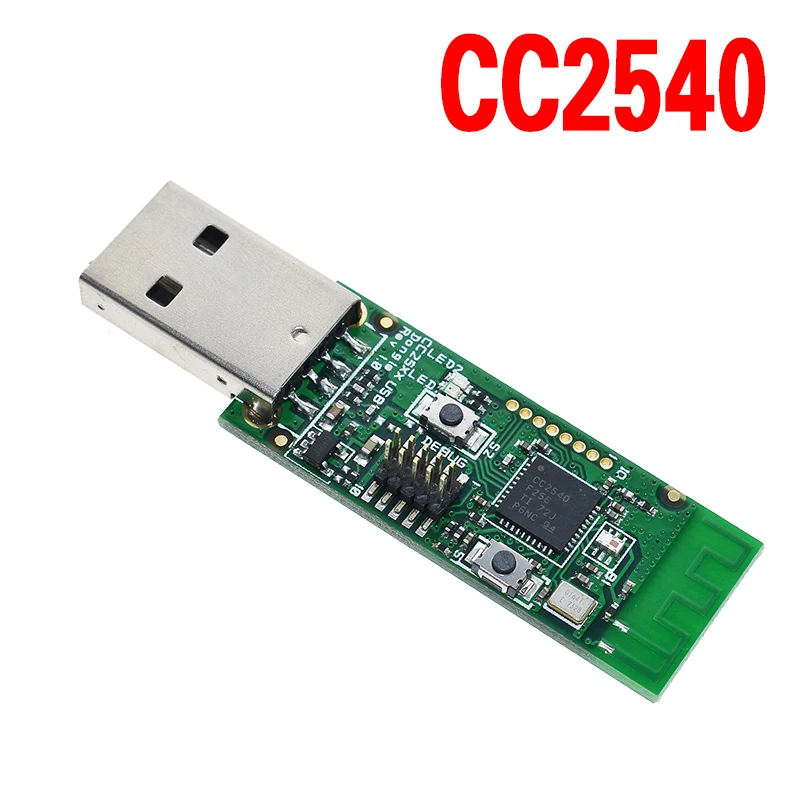 Беспроводной USB ключ Zigbee Packet Bluetooth CC2531 CC2540 сгорающая линия антенна Обнаженная