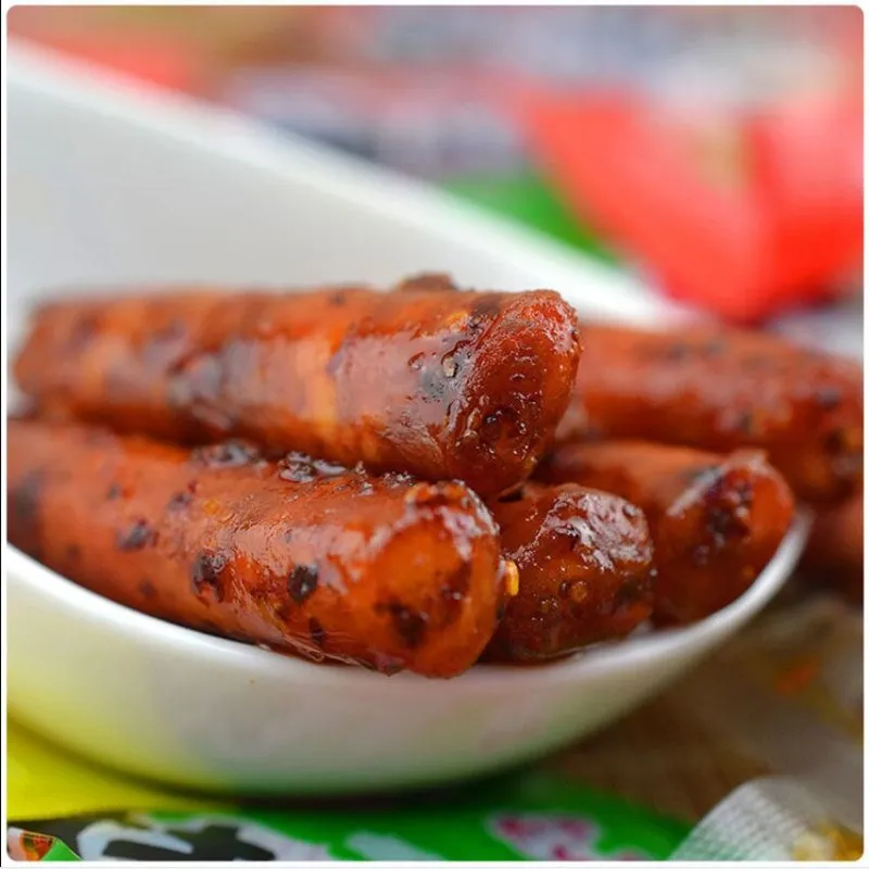 

Barbecue sausage instant spicy sausage pork sausage snack 1 small bag (2 pieces inside) * 2