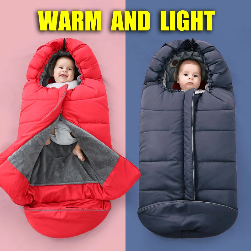 2020 осенне-зимний утолщенный спальный мешок для детской коляски детский