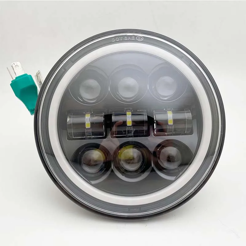 5 75-дюймовый светодиодный мотоциклетный проектор DRL дальнего/ближнего света для H