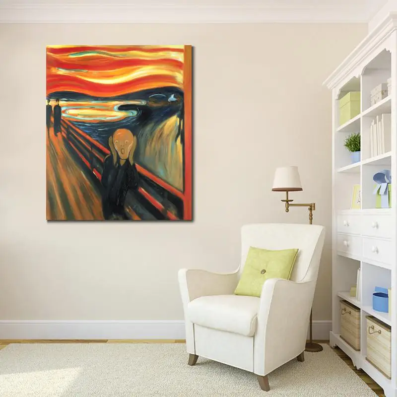 Картина маслом от Edvard Munch The Scream высокое качество ручная роспись известные