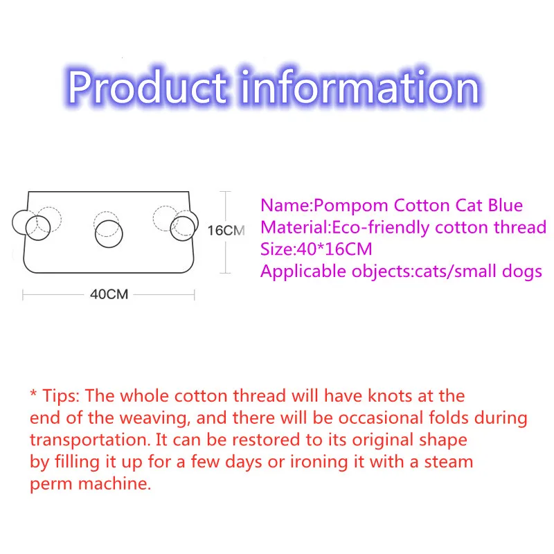 

Super Soft Comfortable Pet Dog Cat Bed Handmade Gift Round Play Sleeping Woven Nest Portable Travel Products