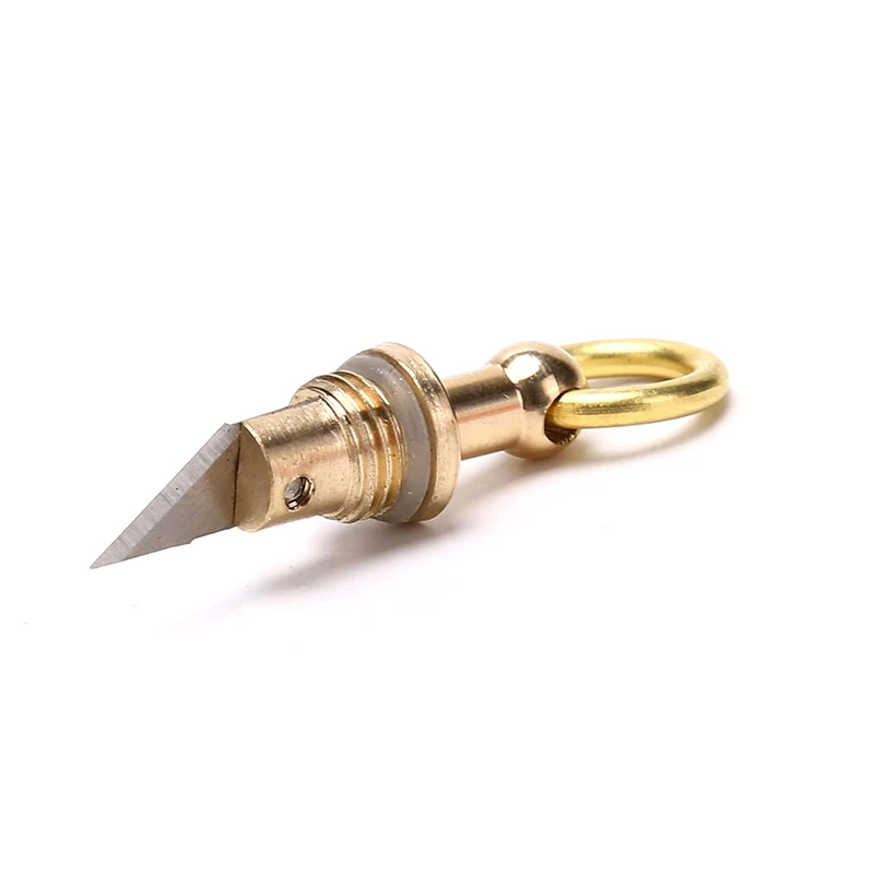 

Инструмент для резки на открытом воздухе Edc латунный Мульти-инструмент портативный мини брелок Тыква инструмент в виде капсулы маленький и...