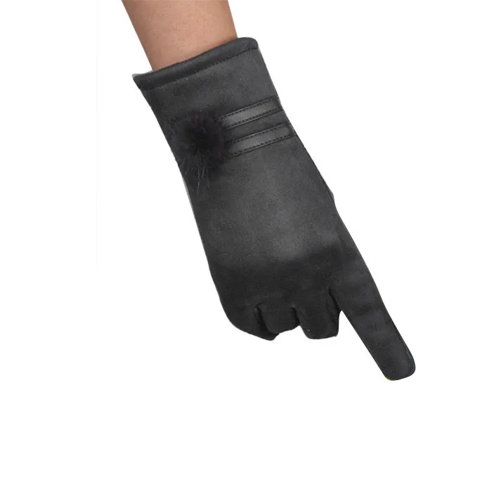 Women Cotton Winter Gloves Winter Warm Soft Wrist Gloves Solid Color Fashion Comfortable Ladies Gloves Hot Sale#Nu