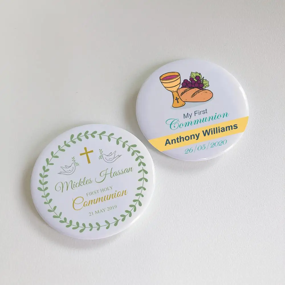 Индивидуальный магнит на холодильник для первого причастия сувенир крещения