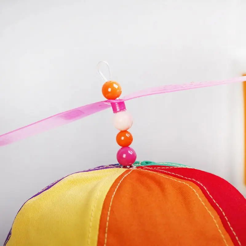 Детская хлопковая кепка ведро с пропеллером в стиле колор блок со стрекозой