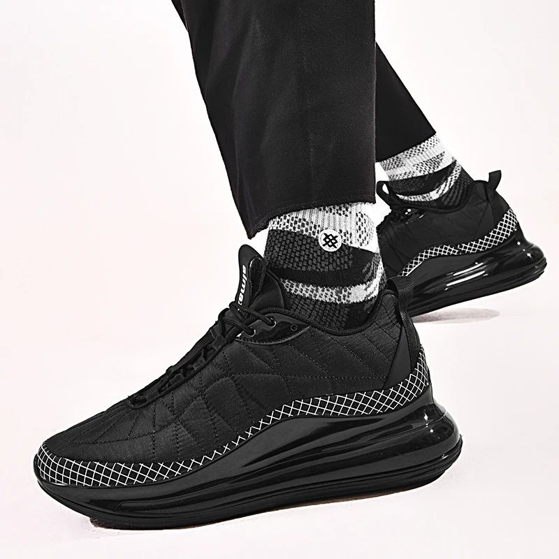 

Air Cushion Running Shoes Men Comfortable Lace Up Outdoor Jogging Sport Sneakers Cushioning Athletic Footwear Trainers Hombre