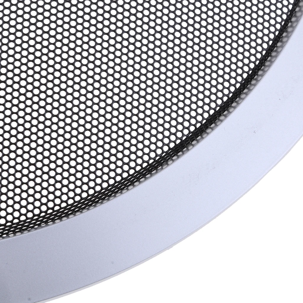 

10" Replacement Round Speaker Protective Mesh Cover Speaker Grille Silver