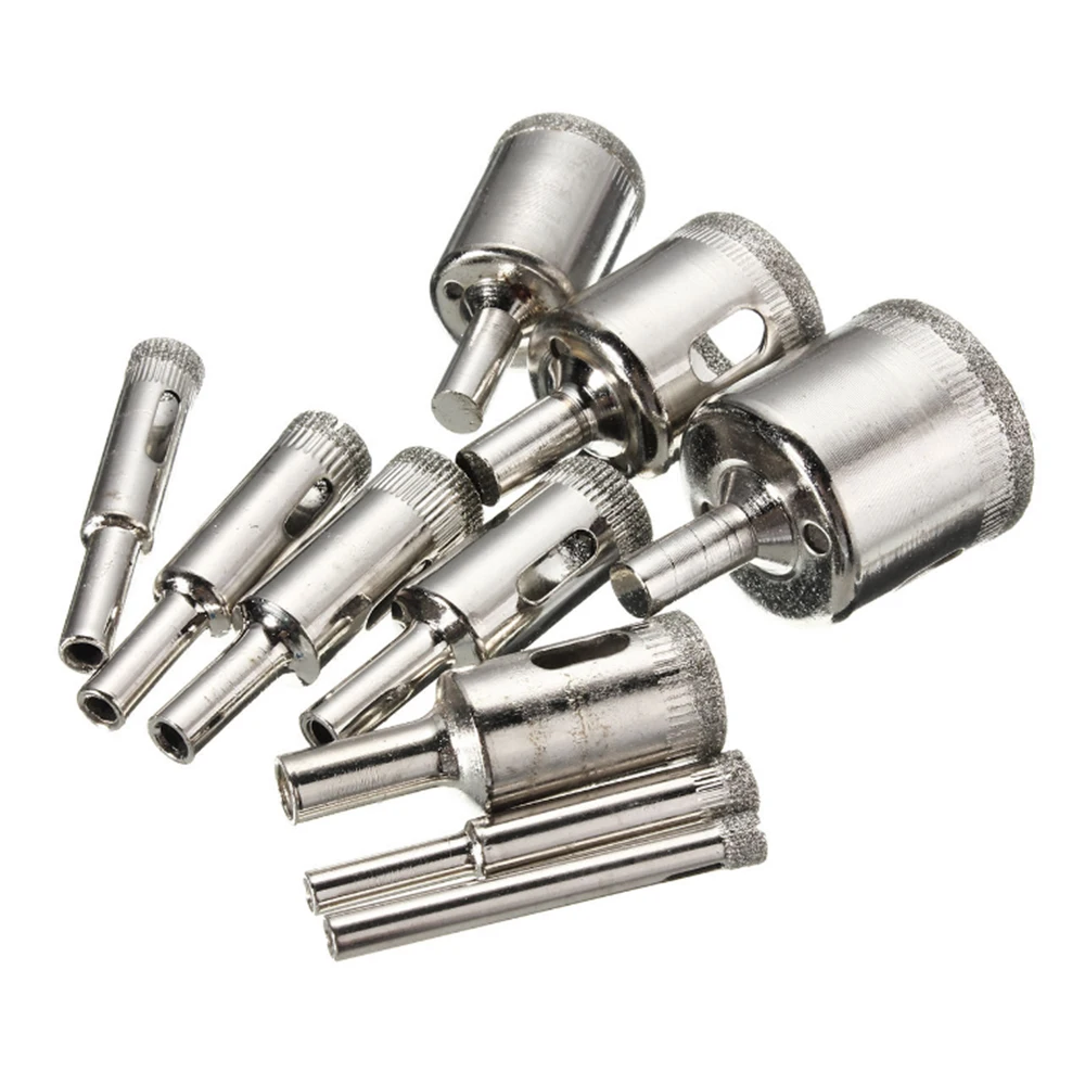 15 шт. Алмазная кольцевая пила набор сверл стеклянная керамическая плитка режущий