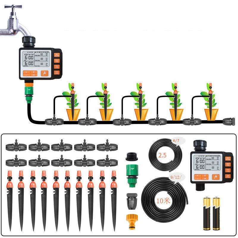 

10M Automatic Watering Sprinkler System Irrigation Controller Programmable Digital Hose Faucet Timer Set