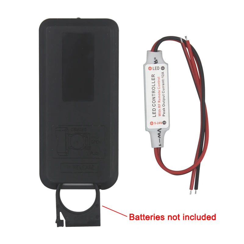 12A 5V-24V светодиодный RF Беспроводной мини затемнитель с дистанционным управлением
