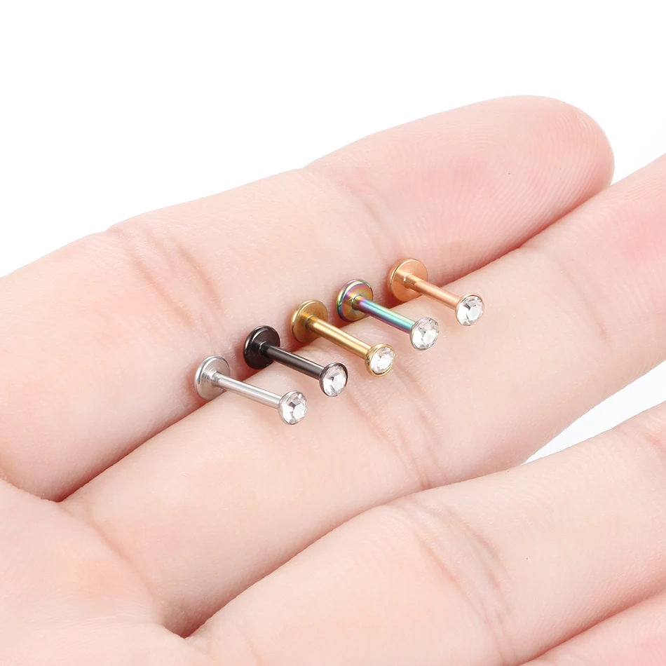 1 шт. кольцо для пирсинга губ из хирургической стали | Украшения и аксессуары