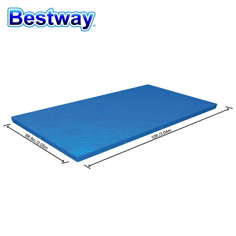 Прямоугольный тканевый чехол для бассейна Bestway 58106 3 04 м * 2 05 коврик рамка сада