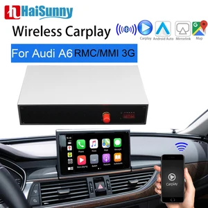 Беспроводной CarPlay для Audi A6 C7 MMI RMC Carplay поддержка OEM модифицированный GPS Niva задний экран камеры Адаптер Android автообновление