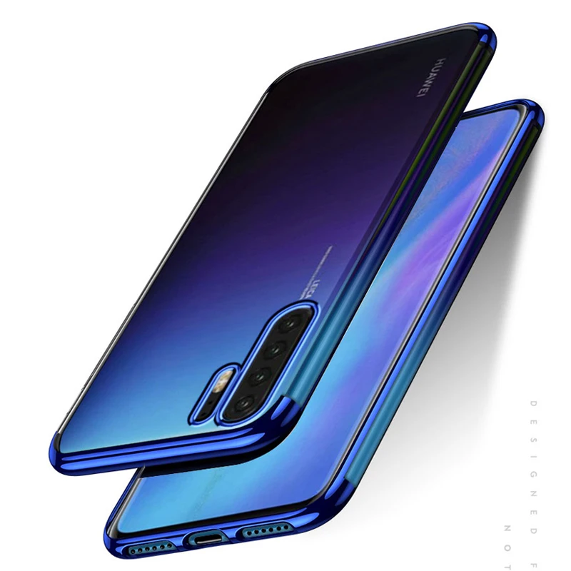 Чехол для Huawei P30 Pro Lite P20 Nova 4e 4 3e Mate 30 20 10 P Smart 2019 Honor 20i V20 Роскошный прозрачный чехол с