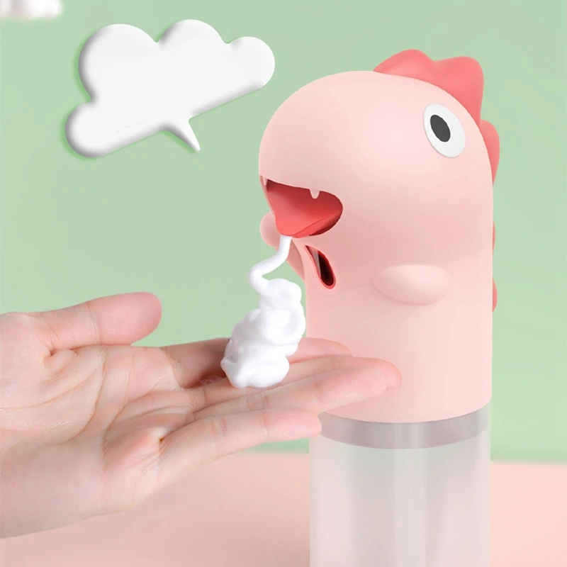 

Dinosaur Cartoon Children Automatic Hand Washing ligent Sensor Foam Soap Dispenser Kitchen Bathroom Supplies-Green