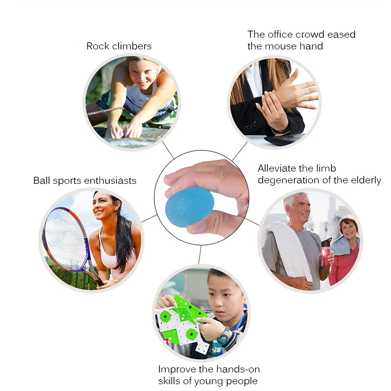 Массажное яйцо для рук мягкий силиконовый мяч ручка упражнений усилитель пальца