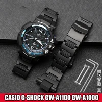men strap watch for casio g shock gw a1100 fc gw a1000 series watch band chain plastic steel watch accessories band belt