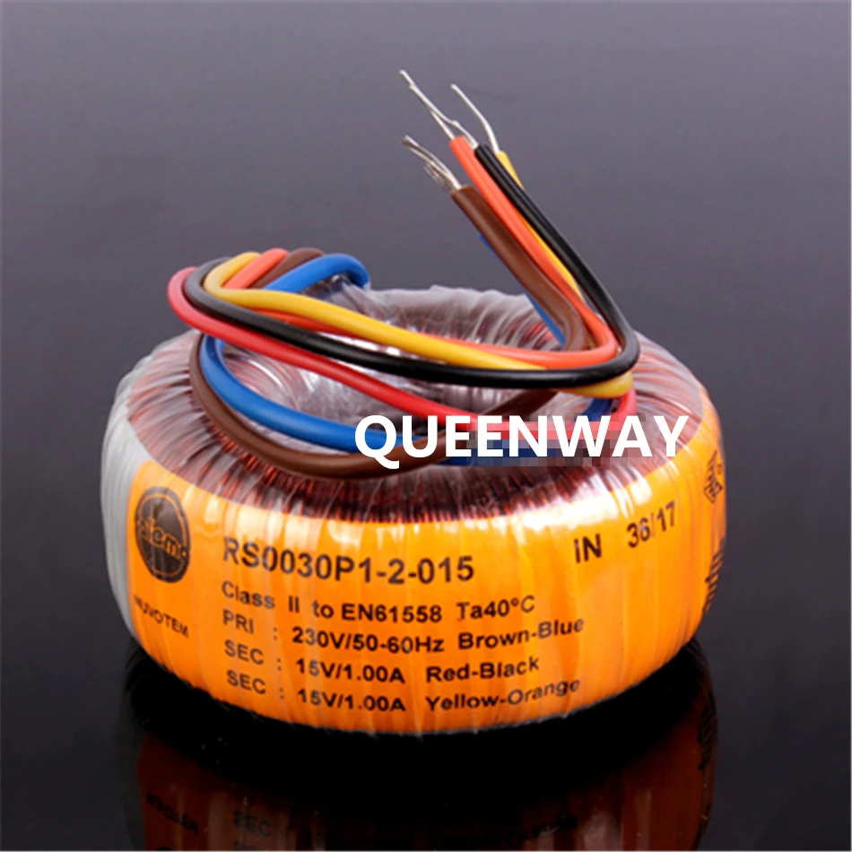 2*6V 9V 12V 15V 18V 25V 30W 4A RS Talema полностью экранированный тороидальный трансформатор 30VA