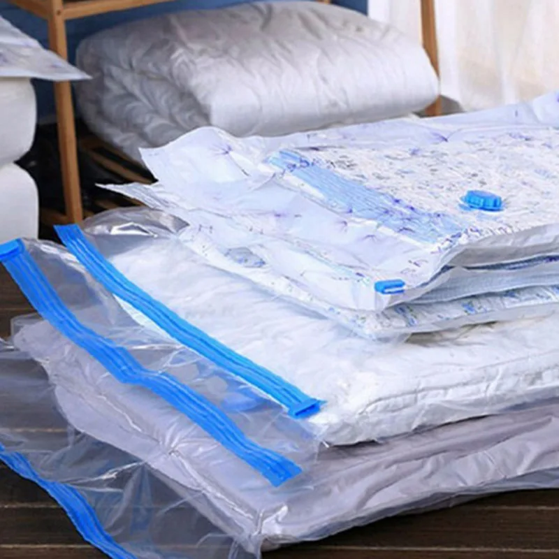 Вакуумные пакеты на двойной молнии складные дорожные компрессионные