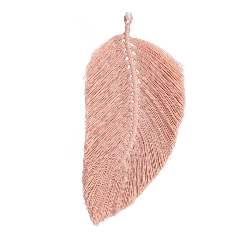 

Elegant Hand-woven Tassels Leaves Bedroom Wall Hanging Pendant Art Wall Accents Decor Long Tassel Crafts Chic Boho Dropshipping