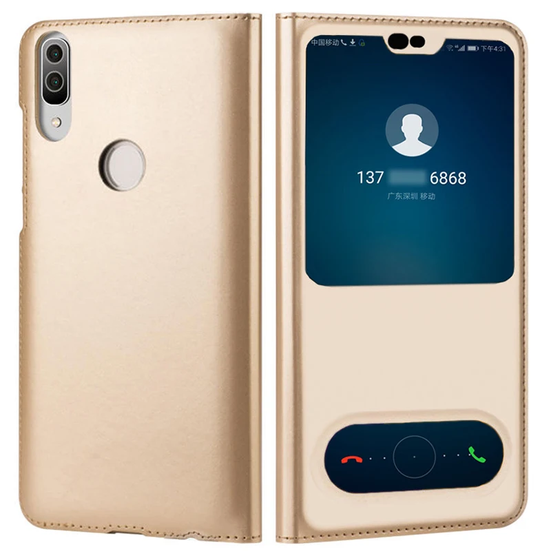 Флип-чехол с окошком кожаный чехол для Huawei Honor 8X Enjoy Max 8XMax VIew 10 Lite Honor8 8 X Honor8X