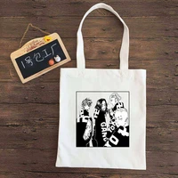 tokyo revengers shopper bag janpanese anime tote canvas shoulder bag women reusable shopping and other handbag for girls