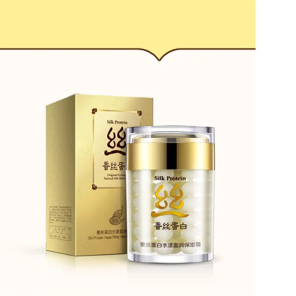 

Silk Protein Deep Moisturizing Face Cream Shrink Pores Skin Care Anti Wrinkle Cream Face Care Whitening Cream