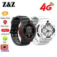 ip67 waterproof smart 4g remote camera gps wi fi kid students wristwatch video call monitor tracker location android phone watch