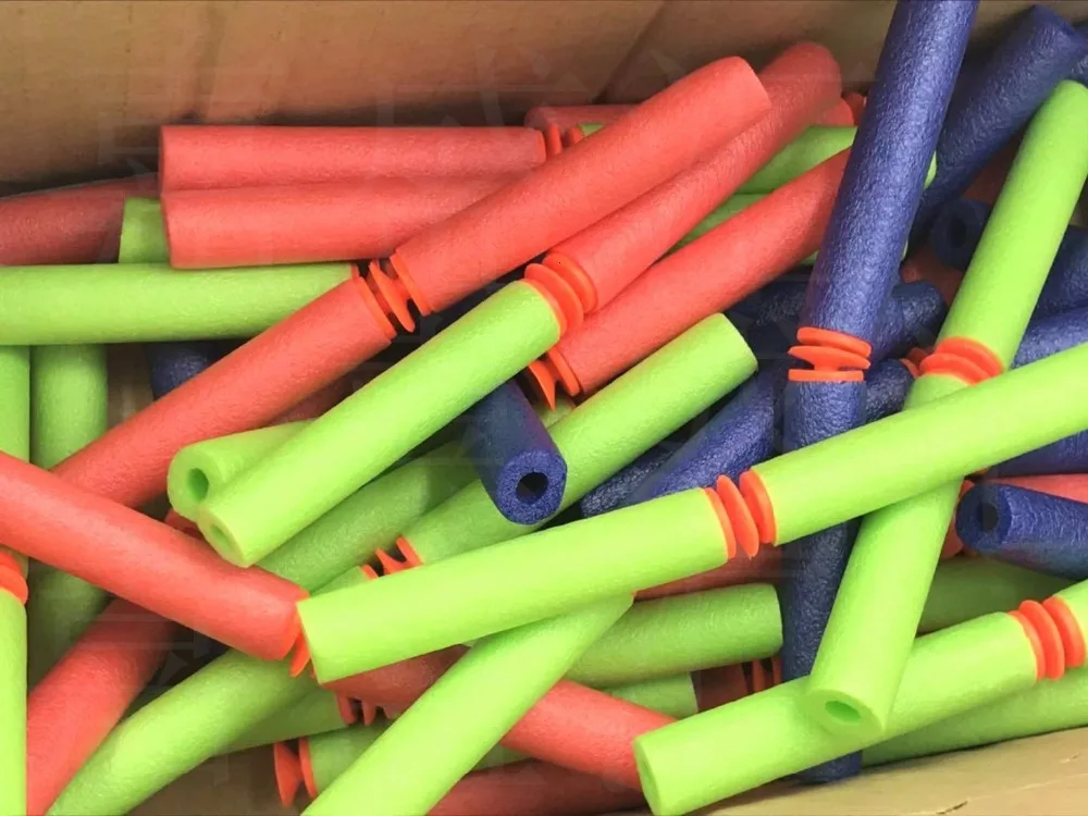 100 шт для пуль Nerf, мягкая полая головка 7,2 см, запасная игрушка дартс, пули для пуль серии Nerf, бластеры, рождественский подарок для детей