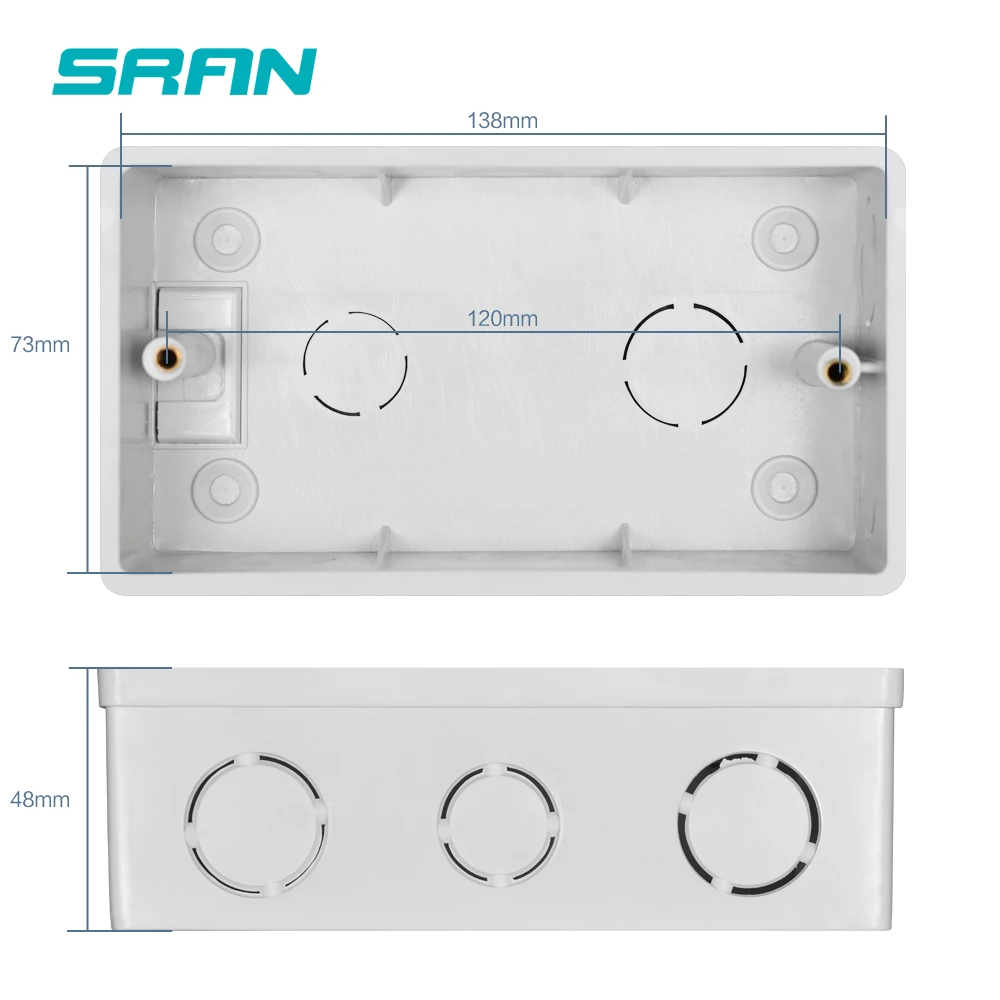 SRAN Европейская Сетевая розетка с кулисный переключатель 220v 16A Розетка usb 146*86