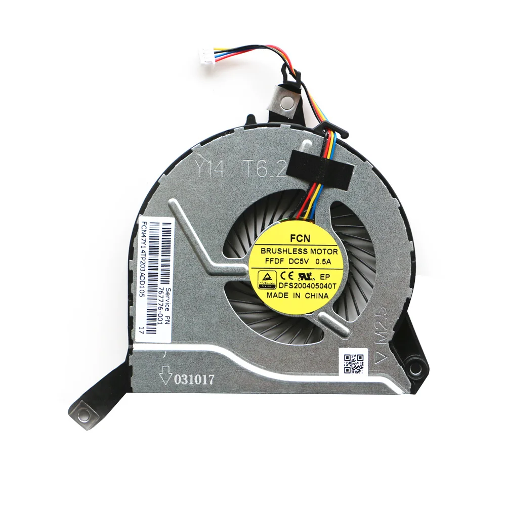 

767712-001 773447-001 for HP 14-P 15-P 16-P 17-P 14-V 15-V 16-V 17-V Series CPU Fan