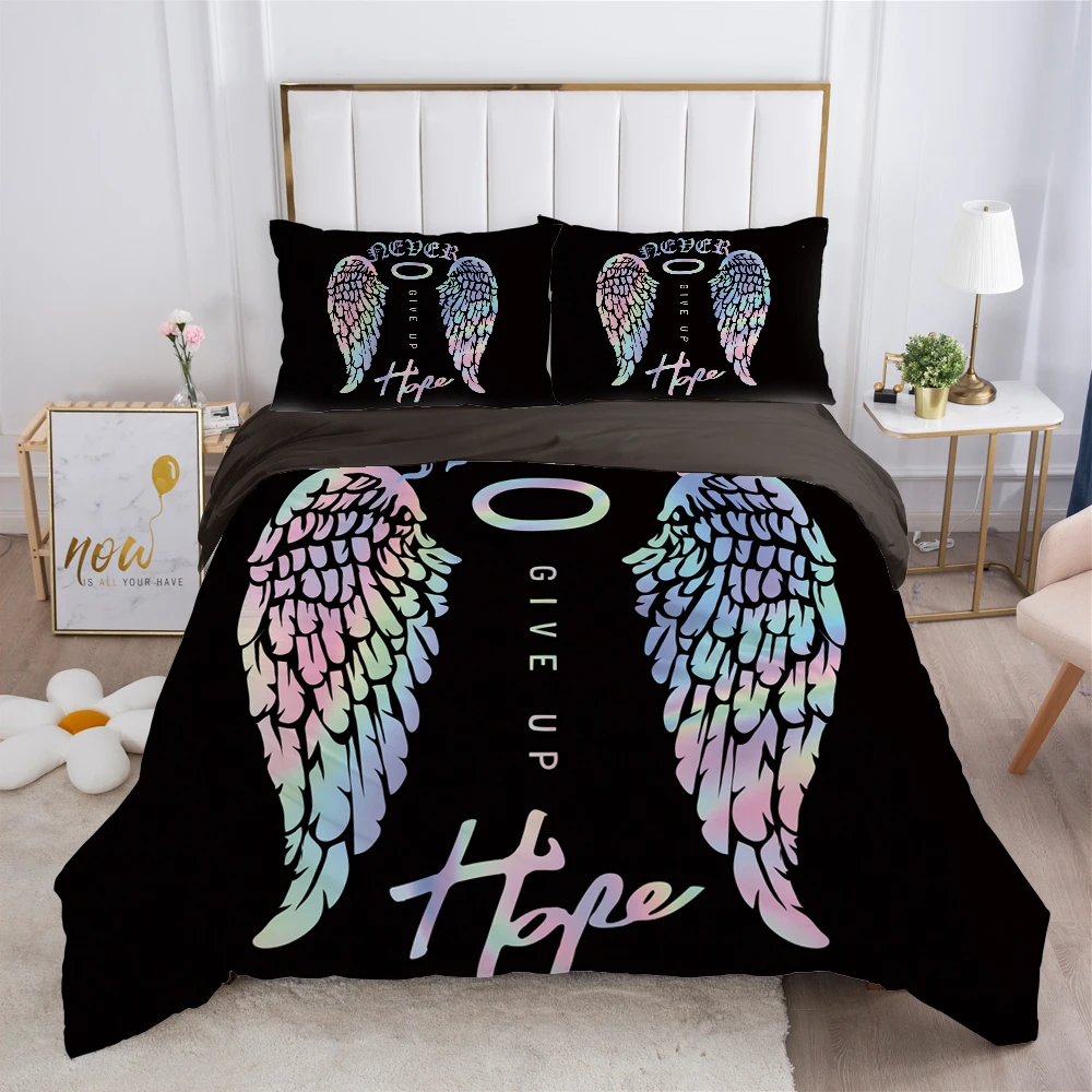 

Luxury Bedding set Europe Queen King Size Duvet cover set 3D Print Bed linen Comfortable Quilt cover Bed Set animal wing