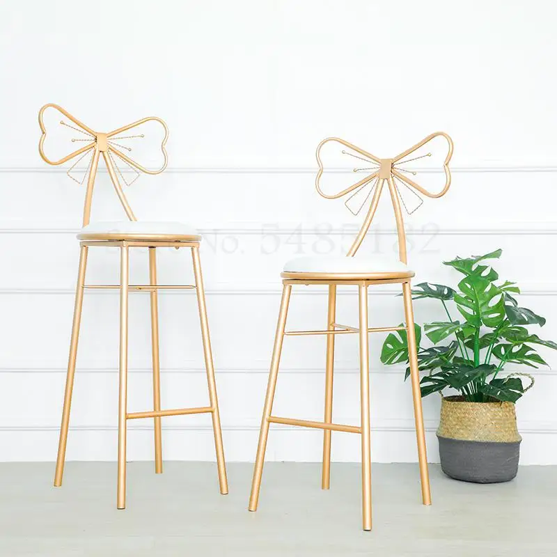 Современный минималистичный барный высокий стул нордическая Бытовая спинка