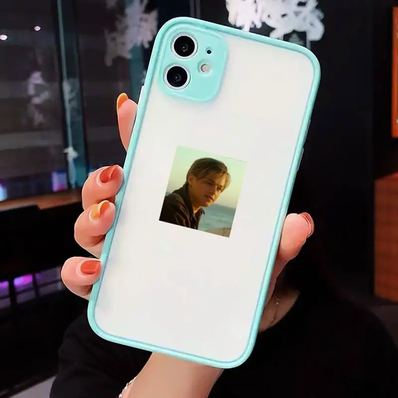 

American actors Leonardo DiCaprio Aesthetic Phone Cases matte transparent For iphone 7 8 11 12 plus mini x xs xr pro max cover