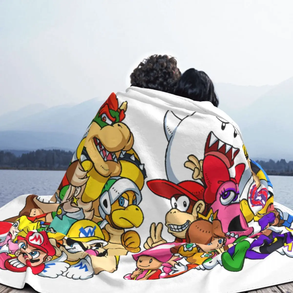 Одеяло в стиле Super Mario Фланелевое всесезонное дышащее легкое тонкое покрывало для
