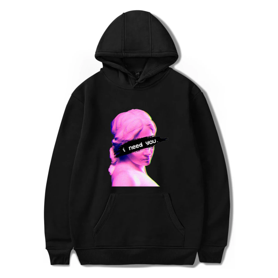 Толстовки I Need You свитшот с художественным принтом Vaporwave для мужчин и женщин