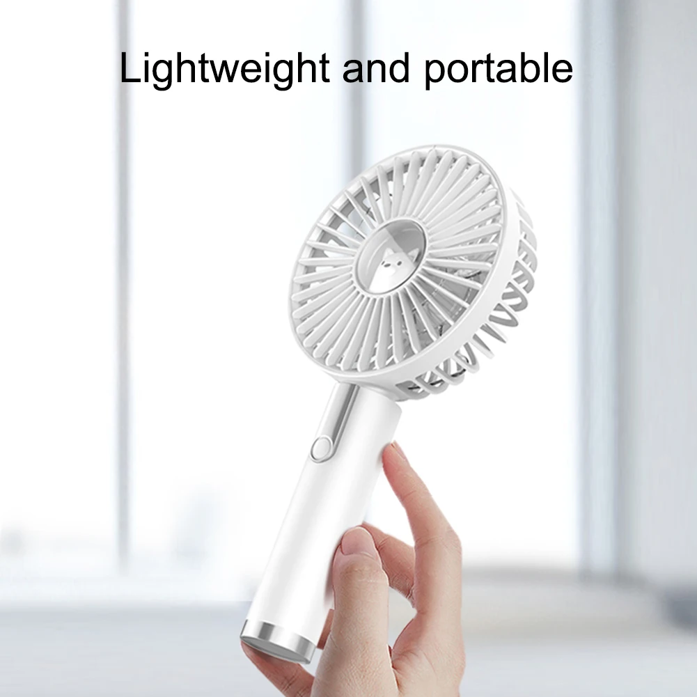 

Portable Hand Fan USB Rechargeable Foldable Handheld Mini Fan Cooler 3 Speed Adjustable Cooling Fan Decor