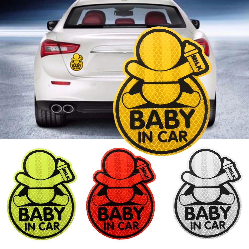 Хит продаж милые автомобильные детские светоотражающие наклейки Guan Yuanguang