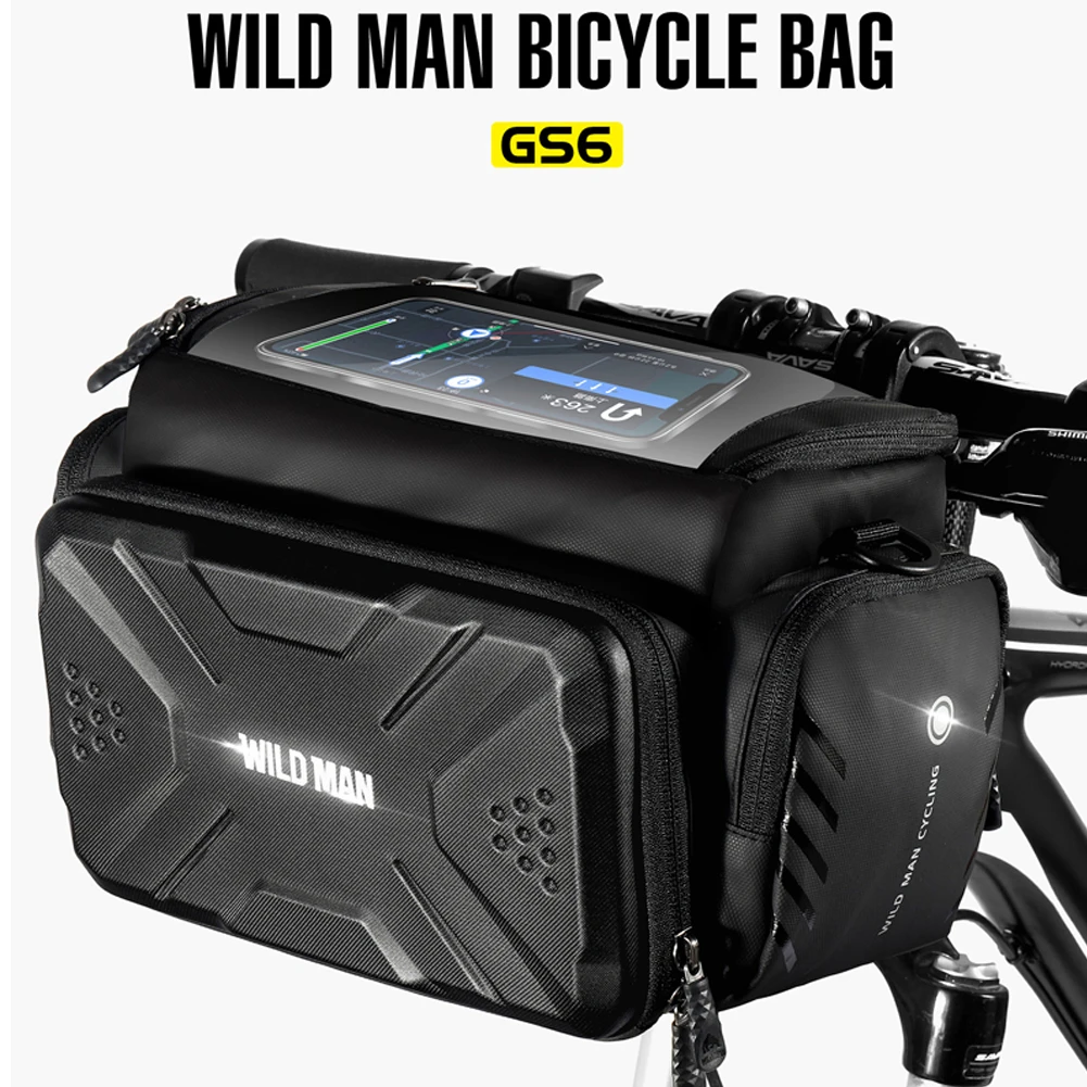 

Waterproof Bicycle Bag Handlebar Camera Pouch Biking Front Tube Frame Bike Portable Dustproof Cycling Parts for WILD MAN