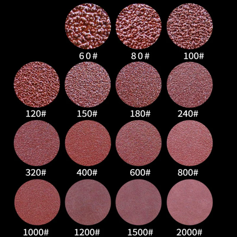 

1 Pcs 4 Inch 100Mm 60~2000# Flocking Disc Sandpaper Air Grinding Sheet Self-Adhesive Flannel Does Not Drop The Sandpaper Sheet