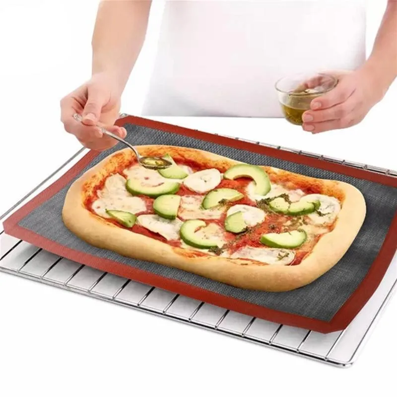 

Non Stick Silicone Baking Mat Oven Mat Cookie Pad Rolling Temperature Mats High Batters Fondant Tool Resistant Dough Flour U3C3