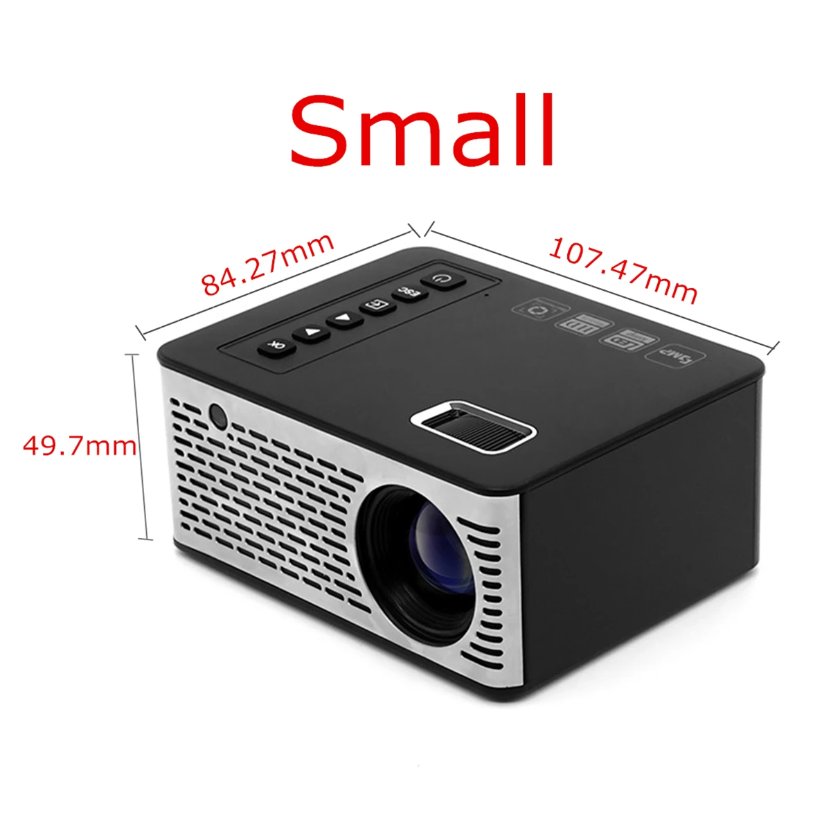 Карманный мини проектор Salange T200 HDMI USB AV видеоигра светодиодный с поддержкой