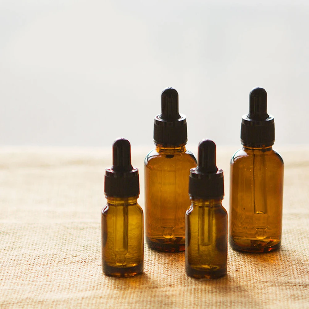 Практичная пустая бутылка из желтого стекла эфирное масло жидкая ароматерапия