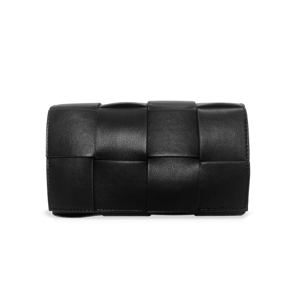 Новинка 2021 модная темпераментная простая плетеная женская сумка из воловьей